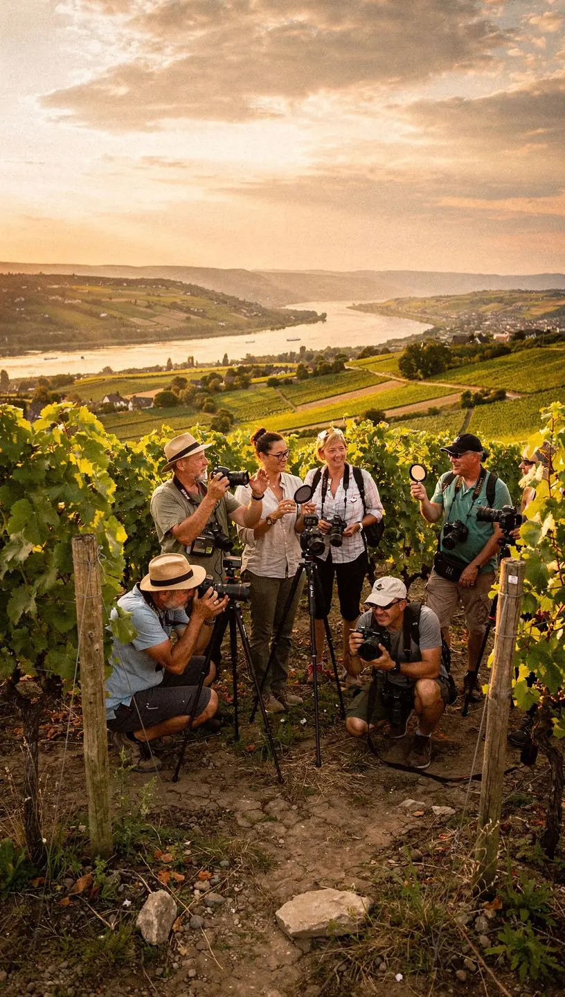 Sonnenaufgang über den Sanddünen an der Ostseeküste mit einem Fotografen im Vordergrund.